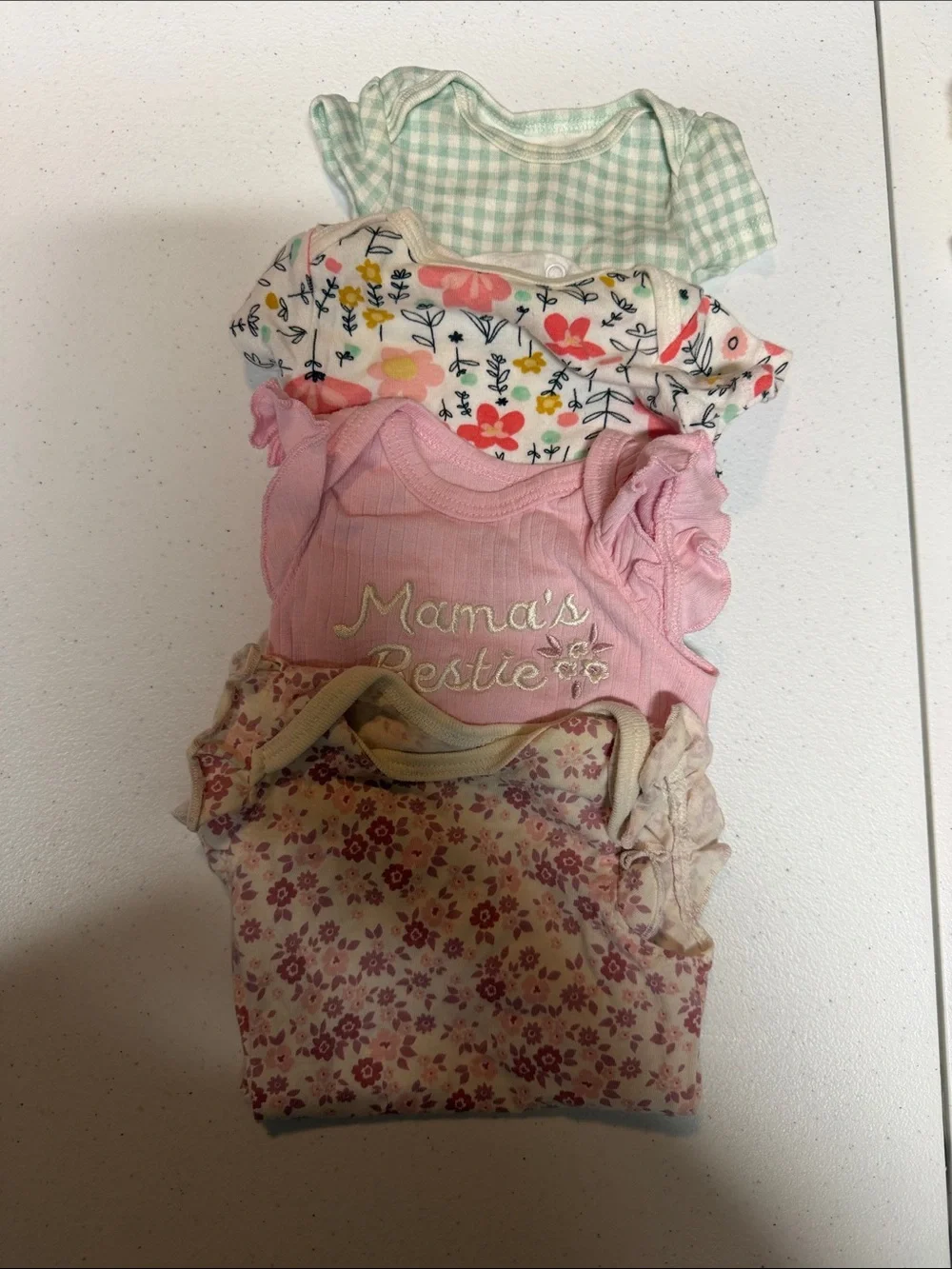 Carter's Baby Girl One-Piece Bodysuit Mix in Pink, Peach, Yellow, Mint, Floral
